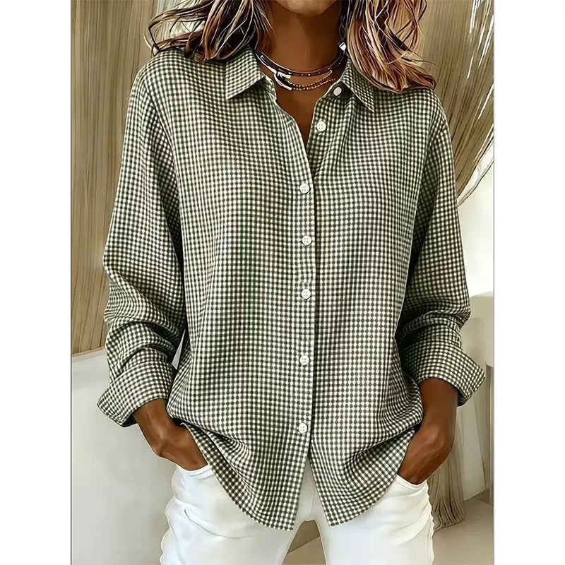 Classic Gingham Button Blouse, Lily & Sam, image 3