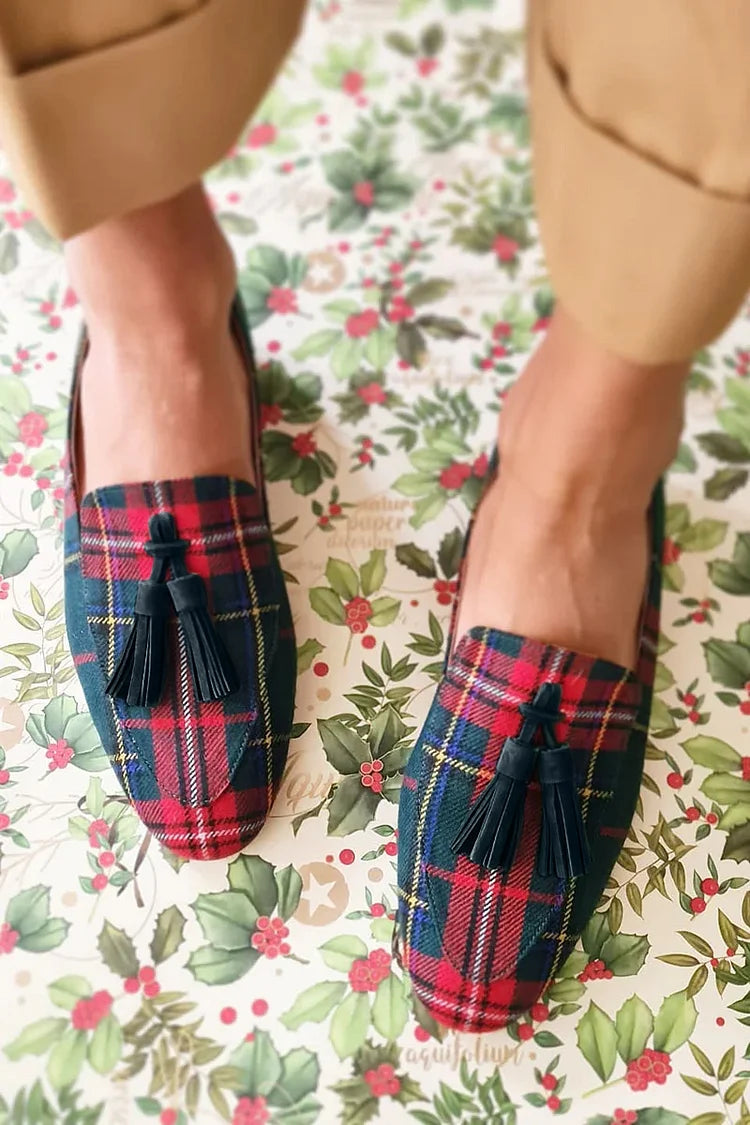 Scottish Chic Loafer With Fringes, Lily & Sam, image 1