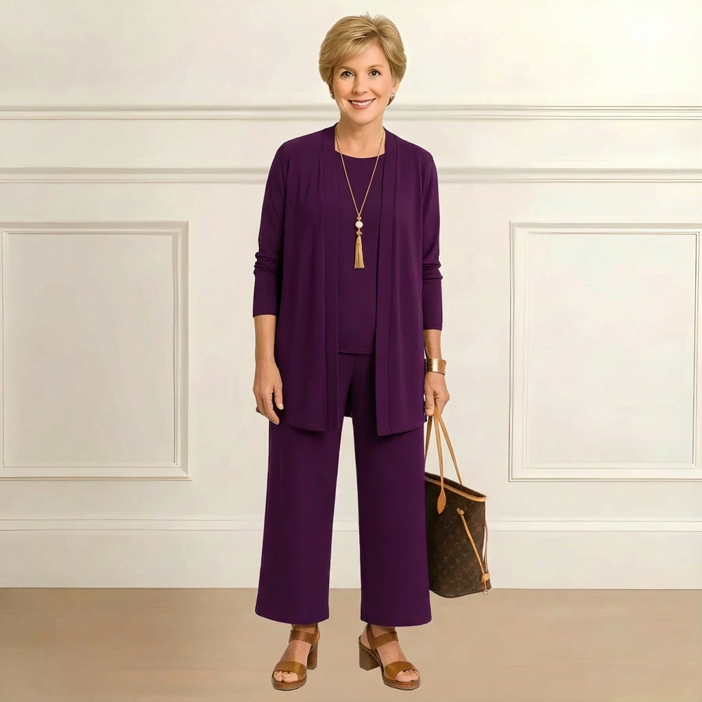 Barbara Cardigan, Top & Pants Set, Lily & Sam, image 5