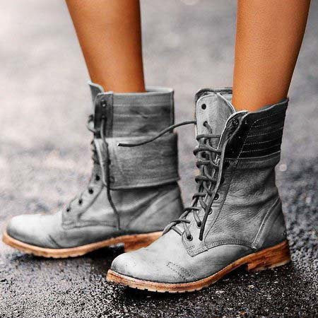 Women’s Vintage Lace Up Boots, Lily & Sam, image 4