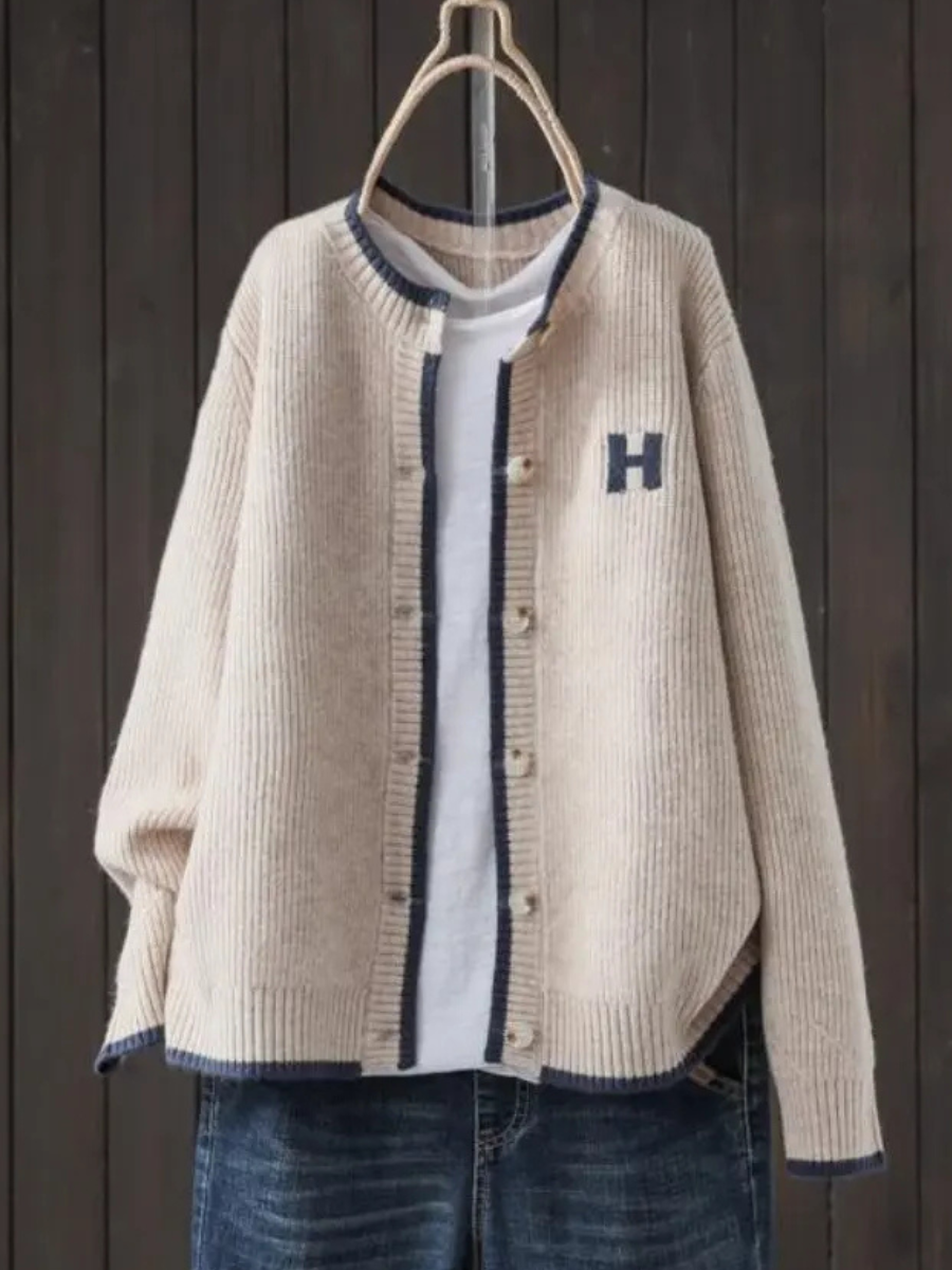 Varsity Knit Cardigan, Lily & Sam, image 2