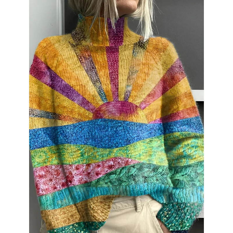 Vibrant Turtleneck Sweater, Lily & Sam, image 6