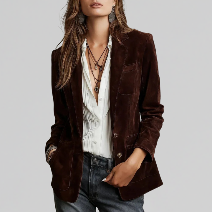 Suede Touch Blazer, Lily & Sam, image 3