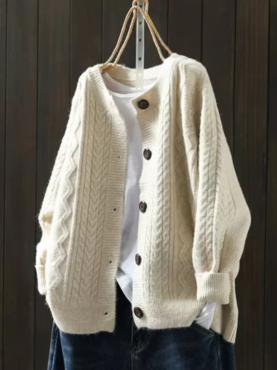 Classic Button Knit Cardigan, Lily & Sam, image 1
