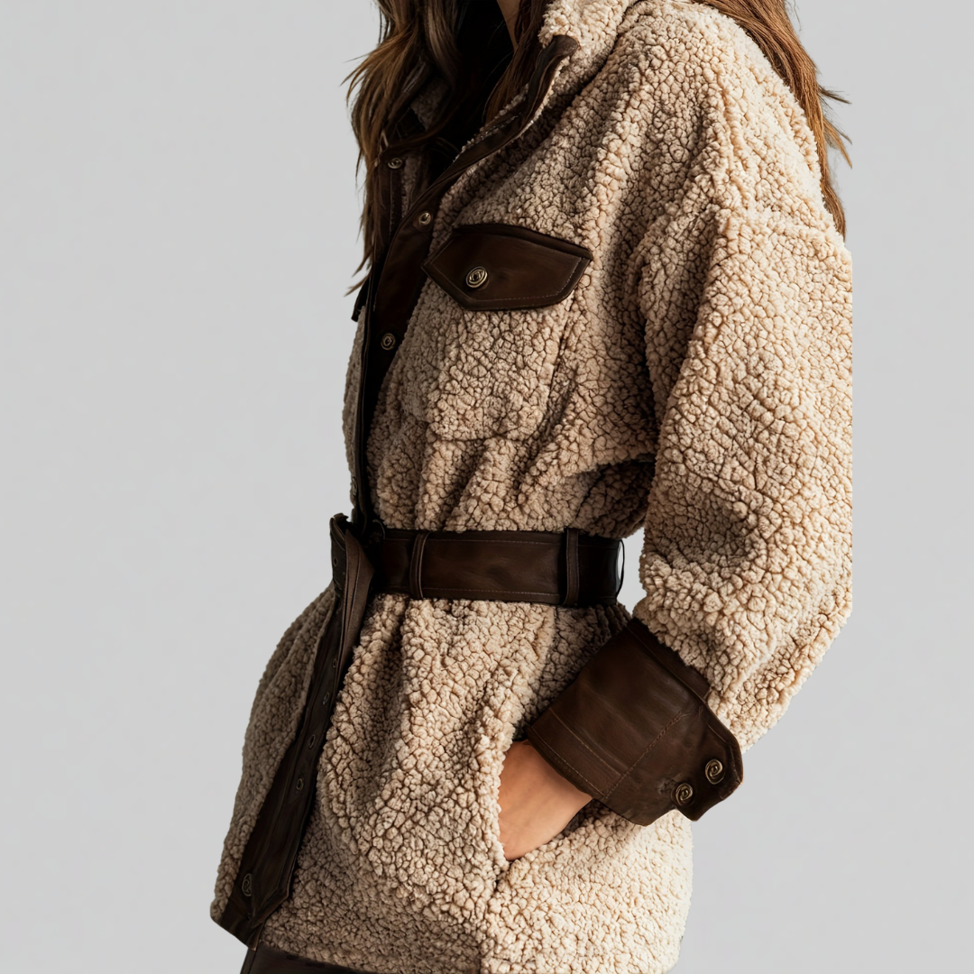 Belted Teddy Jacket, Lily & Sam, image 3