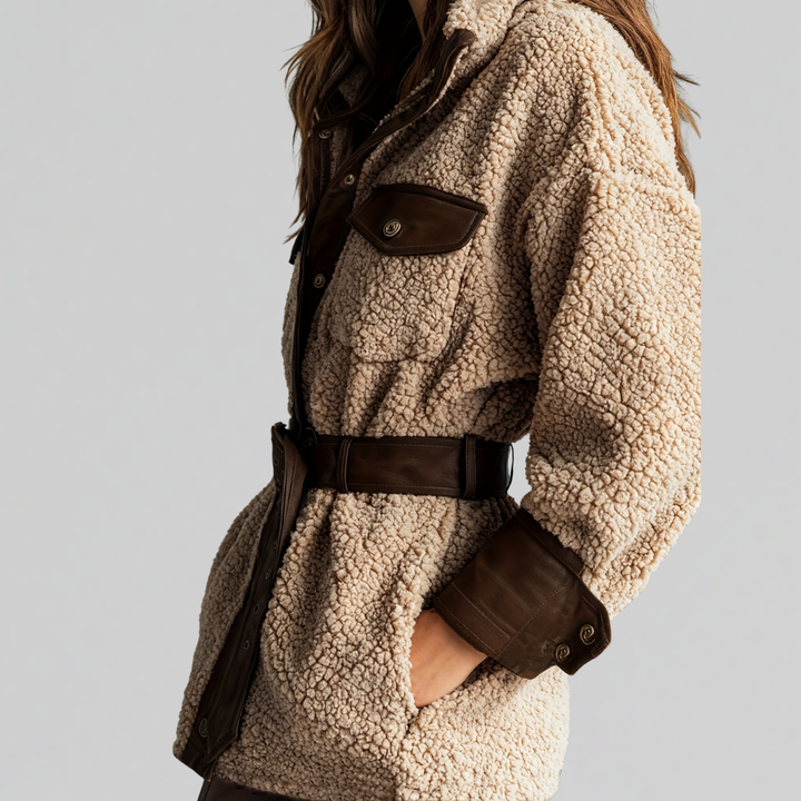 Belted Teddy Jacket, Lily & Sam, image 3