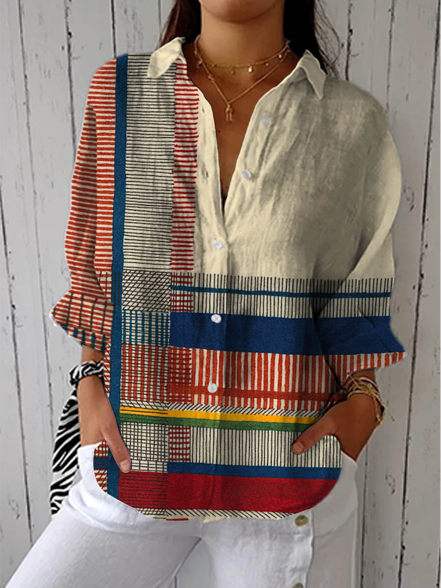 Artistic Pattern Blouse, Lily & Sam, image 1