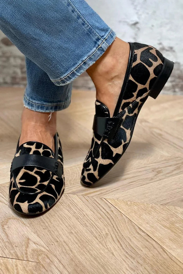 Animal Print Loafer With Detail, Lily & Sam, image 2