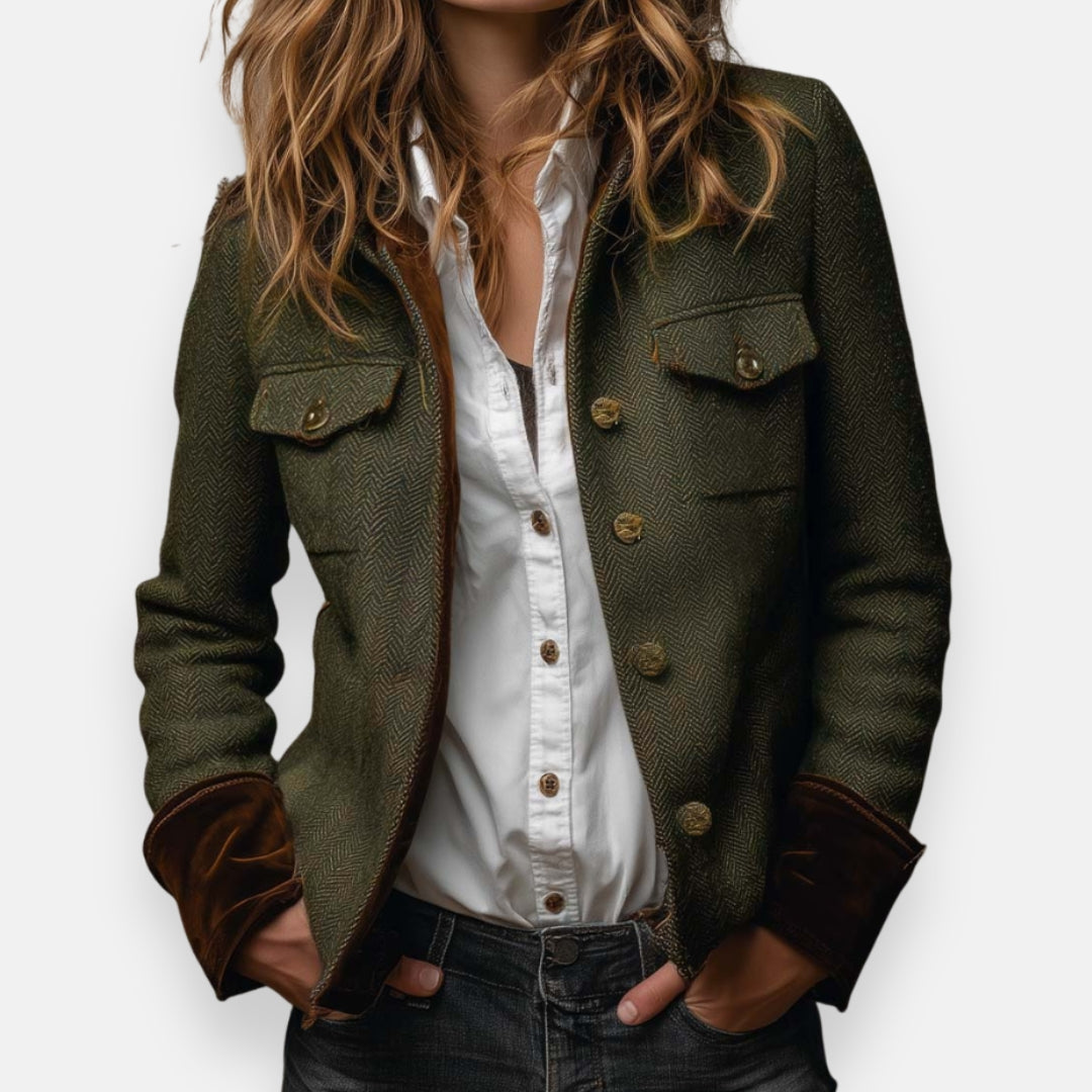 Herringbone Tweed Jacket, Lily & Sam, image 1