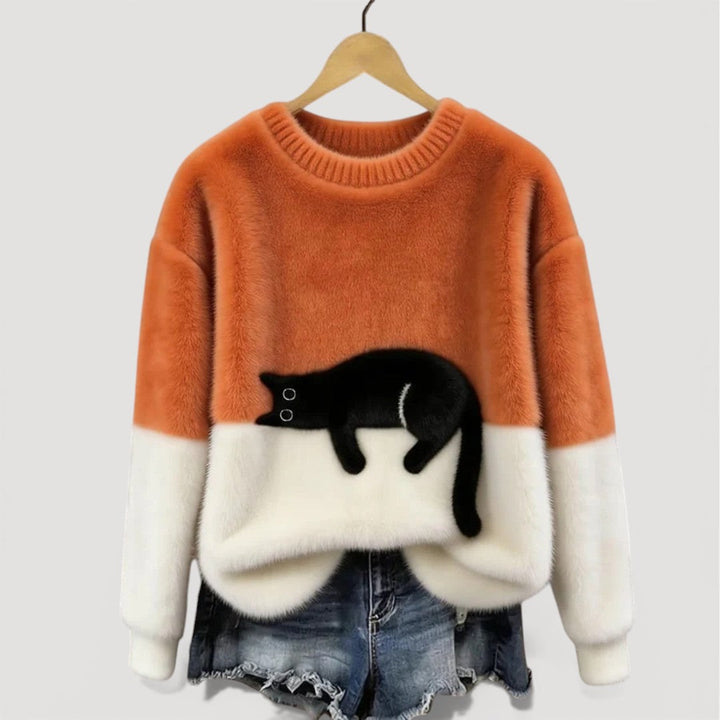 Cat Motif Knit Jumper, Lily & Sam, image 9