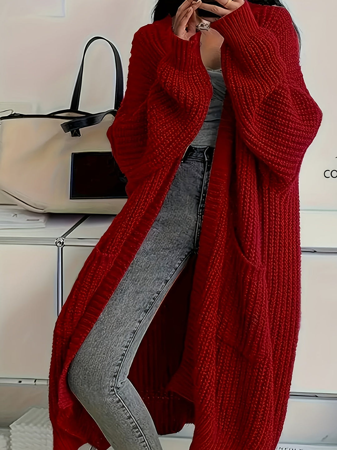 Cozy Confidence Longline Cardigan, Lily & Sam, image 5