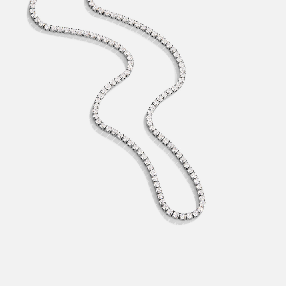 Silver Crystal Necklace