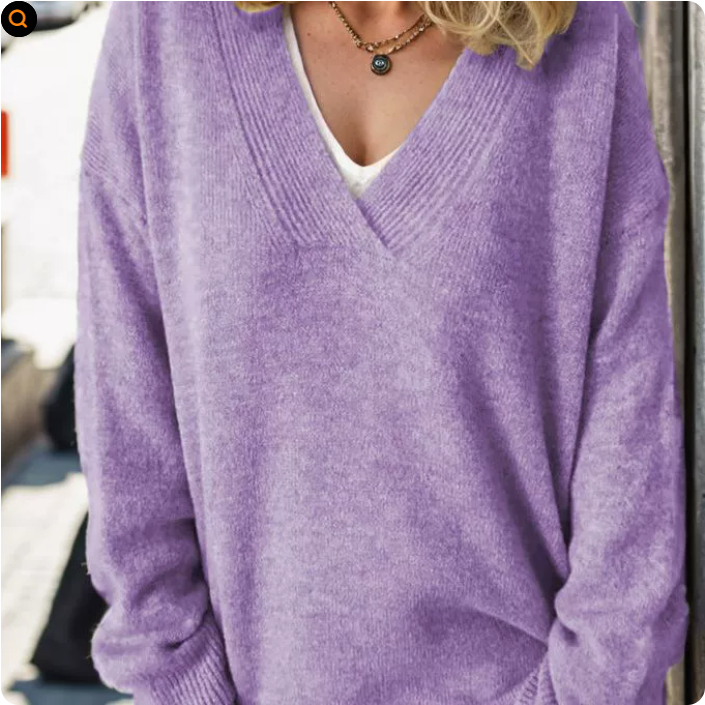V Neck Cashmere Pullover, Lily & Sam, image 7