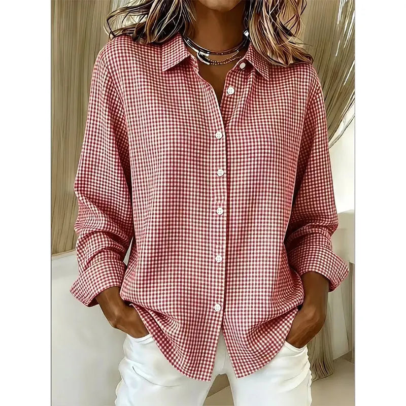 Classic Gingham Button Blouse, Lily & Sam, image 9