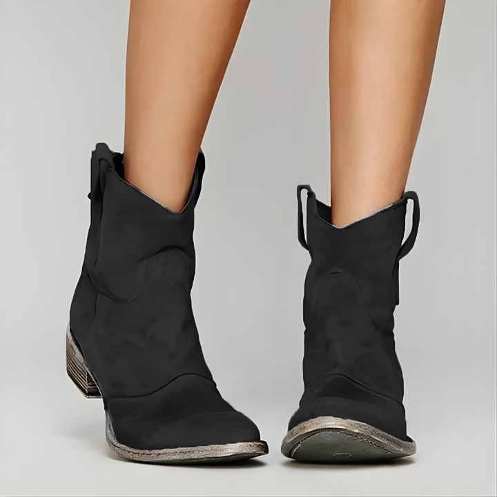Harley Vintage Cowboy Ankle Boots, Lily & Sam, image 2