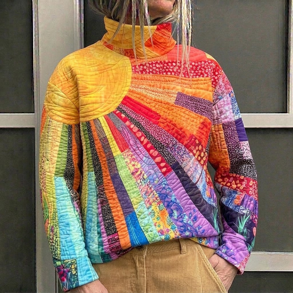 Vibrant Turtleneck Sweater, Lily & Sam, image 1