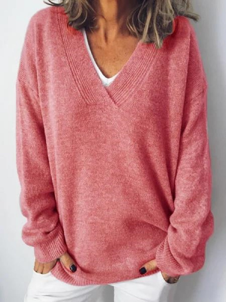 V Neck Cashmere Pullover, Lily & Sam, image 4