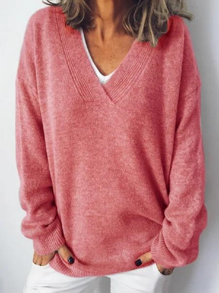 V Neck Cashmere Pullover, Lily & Sam, image 4