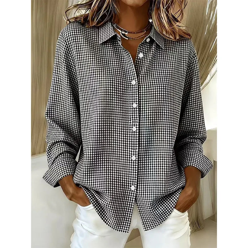 Classic Gingham Button Blouse, Lily & Sam, image 4