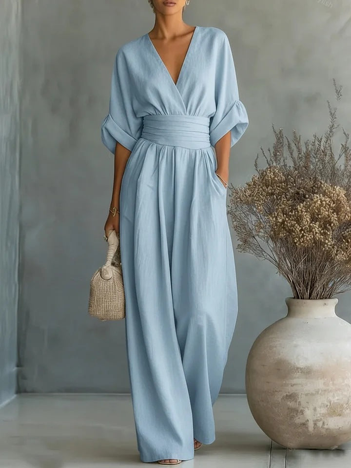 Women's Wrap Maxi Jumpsuit, Lily & Sam, image 2