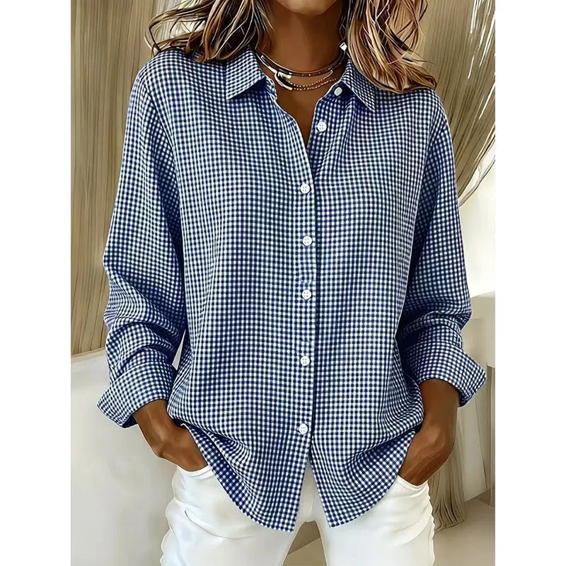 Classic Gingham Button Blouse, Lily & Sam, image 6