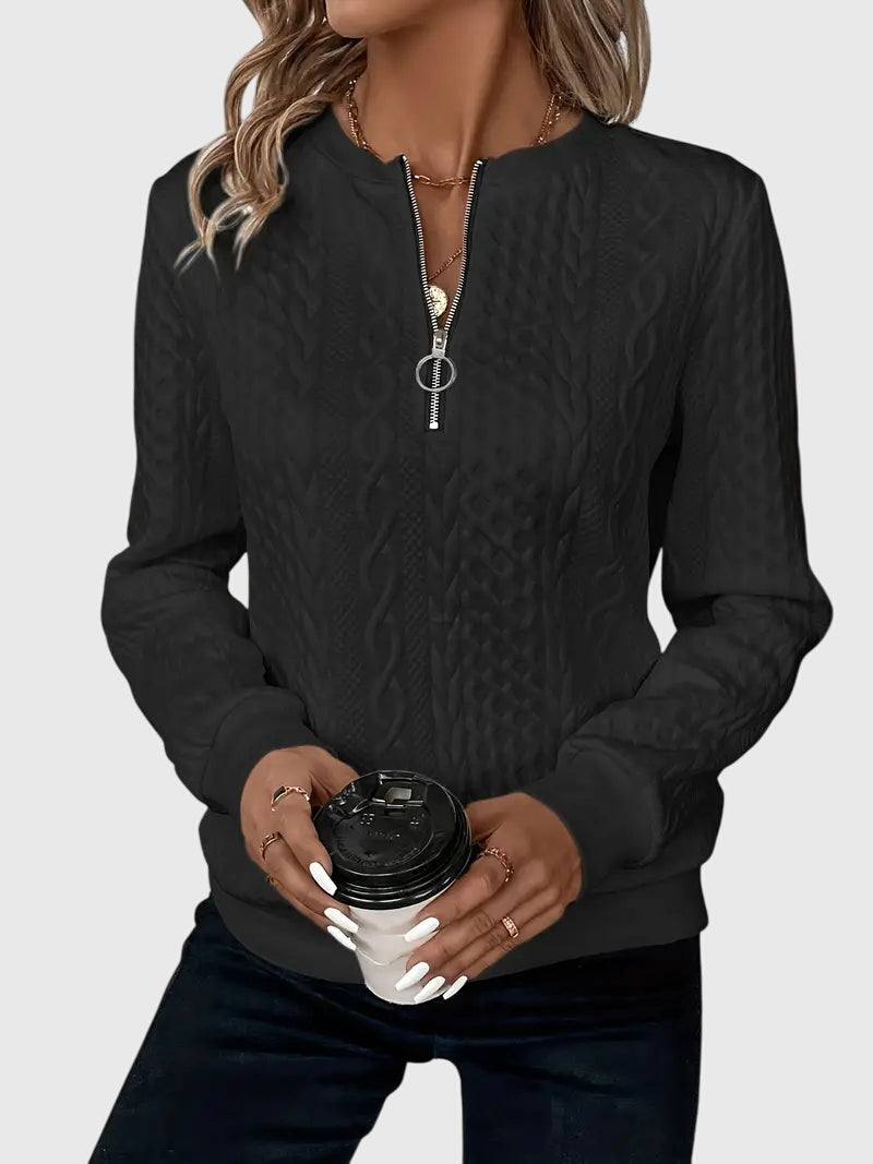 Sweater with Zipper, Lily & Sam, image 12