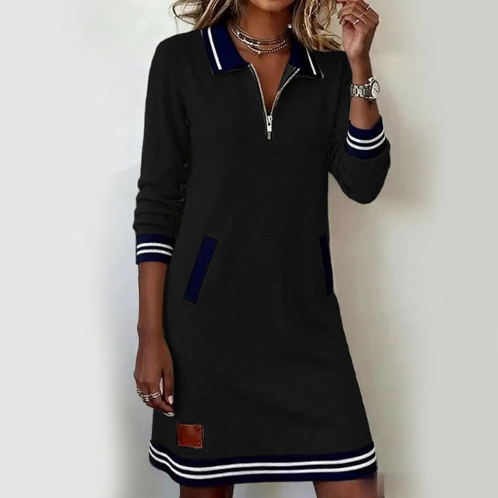 Quarter Zip Polo Dress, Lily & Sam, image 17