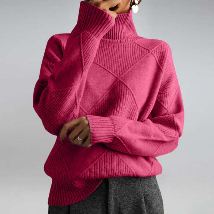 Luxe Cashmere Turtleneck Sweater, Lily & Sam, image 1