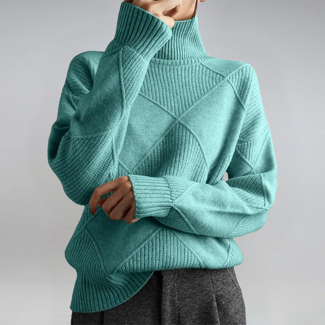 Luxe Cashmere Turtleneck Sweater, Lily & Sam, image 10