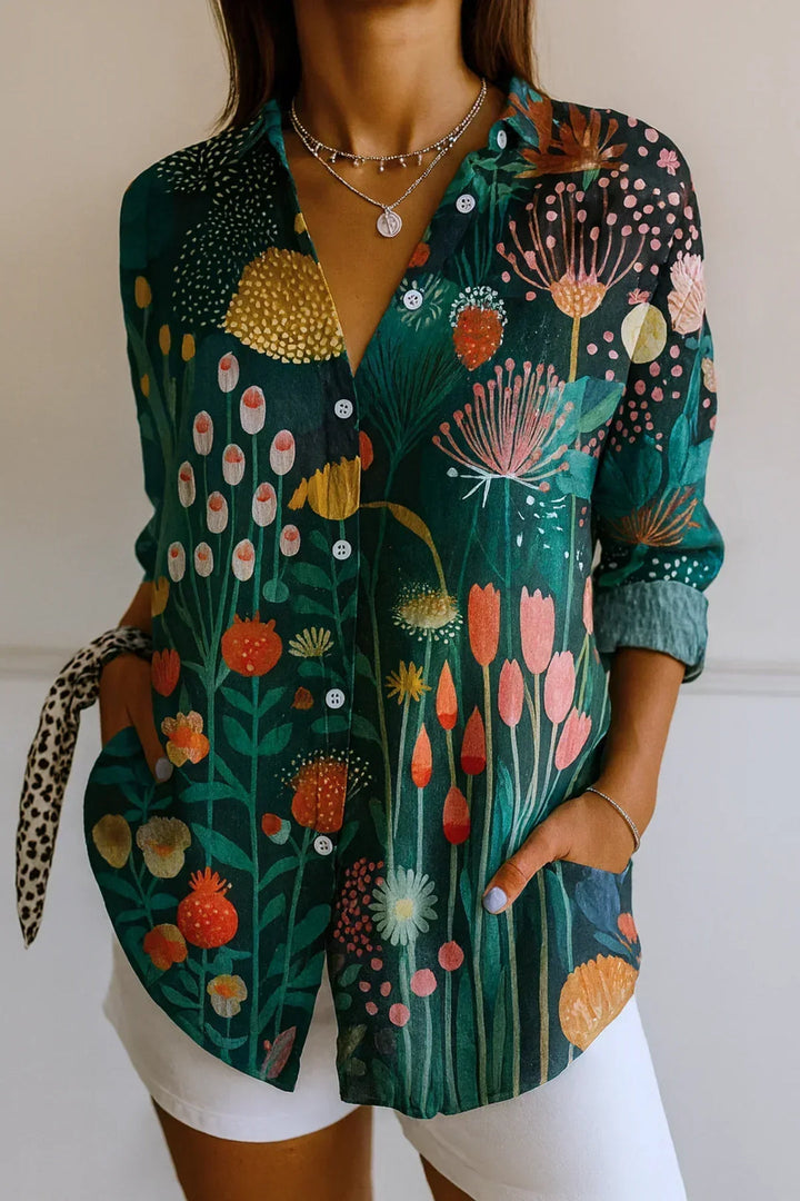 Blouse with Colorful Pattern, Lily & Sam, image 3