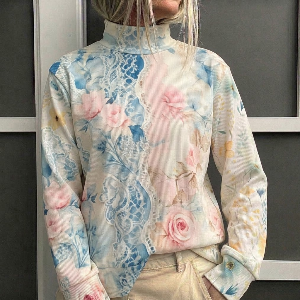 Vibrant Turtleneck Sweater, Lily & Sam, image 2