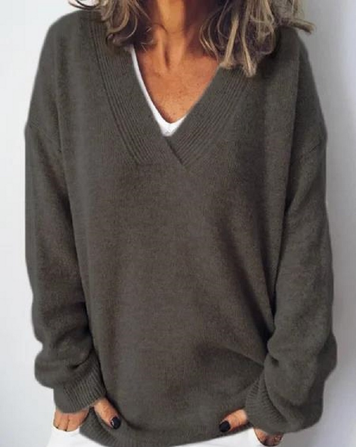 V Neck Cashmere Pullover, Lily & Sam, image 5