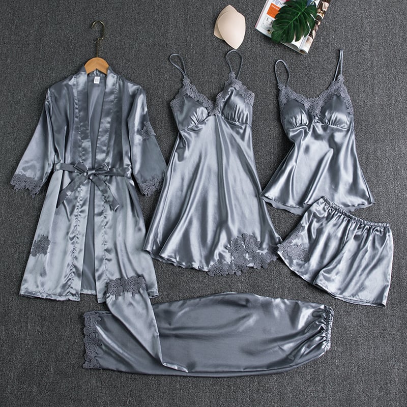 5 Piece Lace Nightwear Set, Lily & Sam, image 5