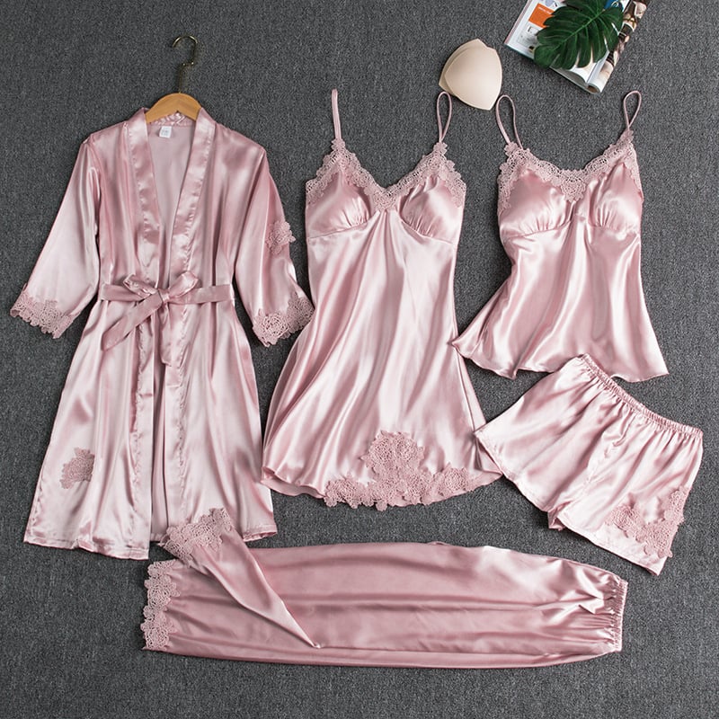 5 Piece Lace Nightwear Set, Lily & Sam, image 7