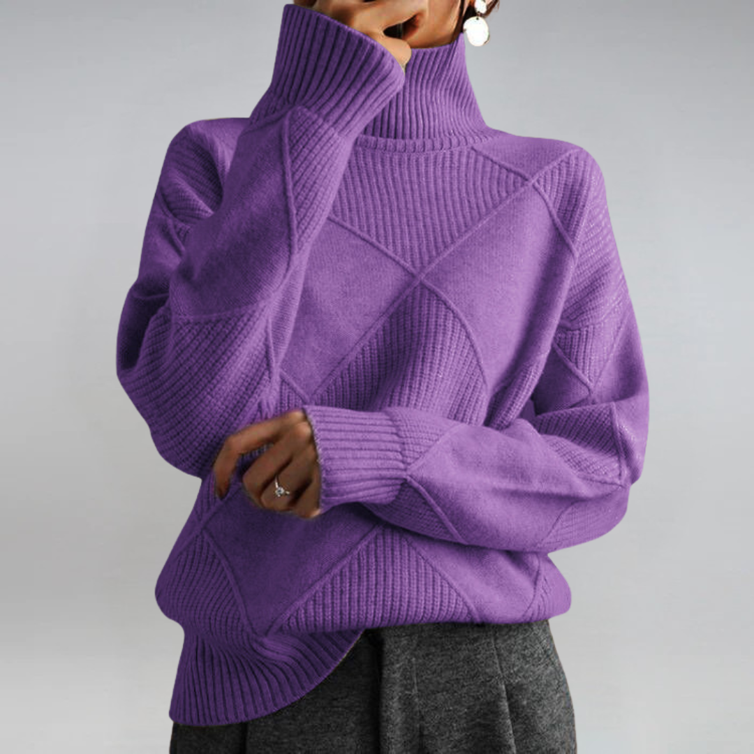 Luxe Cashmere Turtleneck Sweater, Lily & Sam, image 8