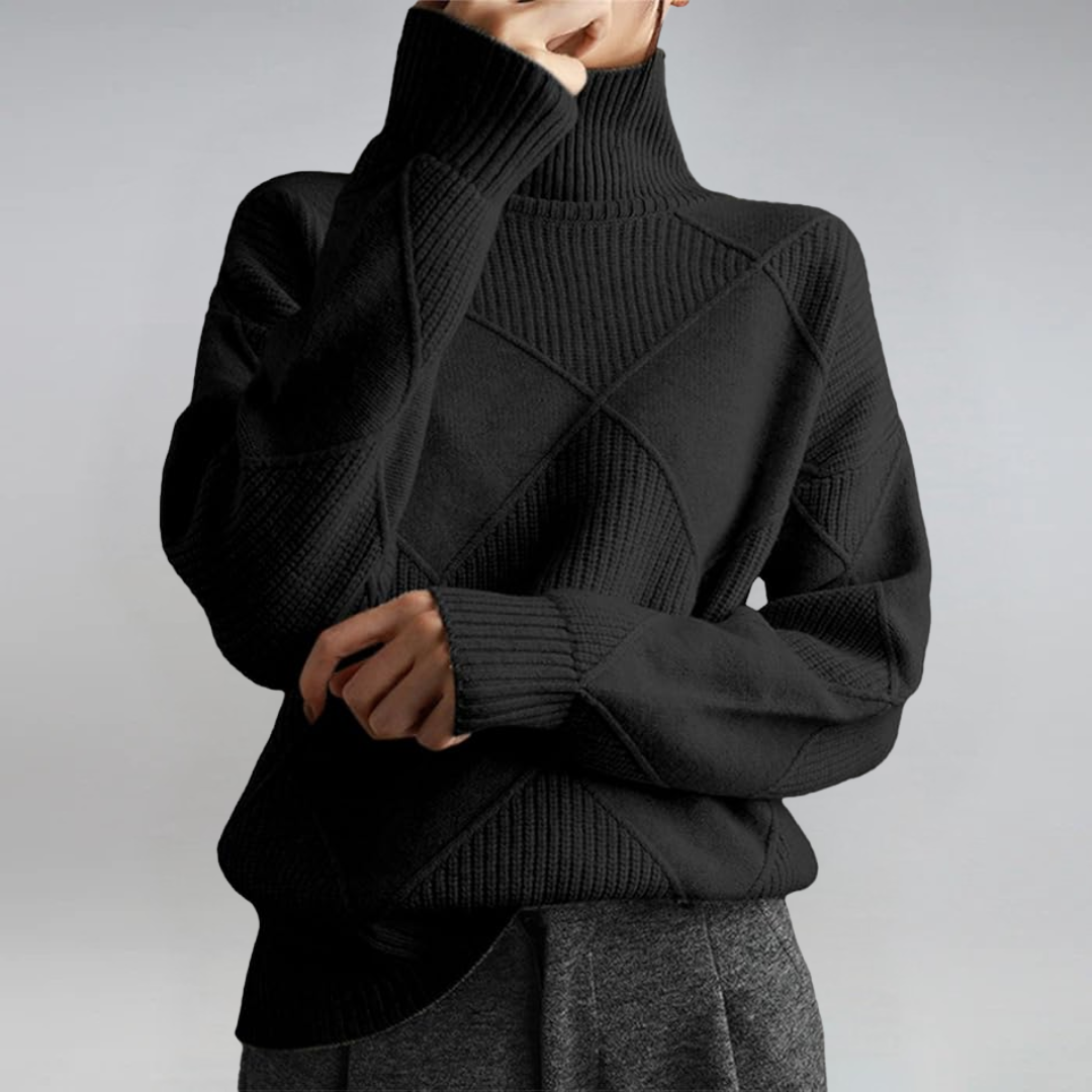Luxe Cashmere Turtleneck Sweater, Lily & Sam, image 12