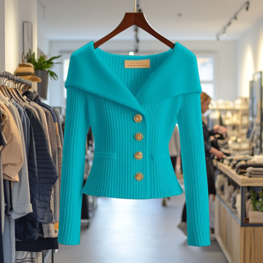 Bold Buttoned Sweater Jacket, Lily & Sam, image 7