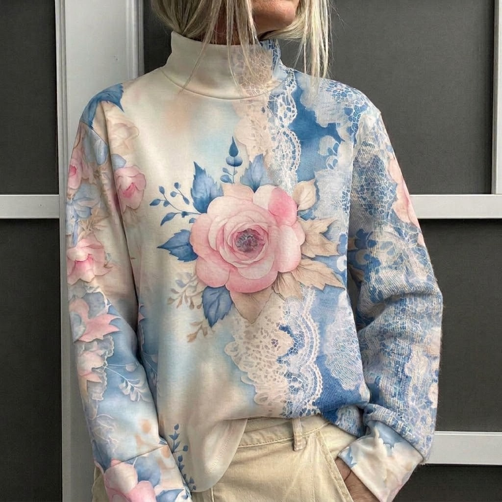Vibrant Turtleneck Sweater, Lily & Sam, image 3