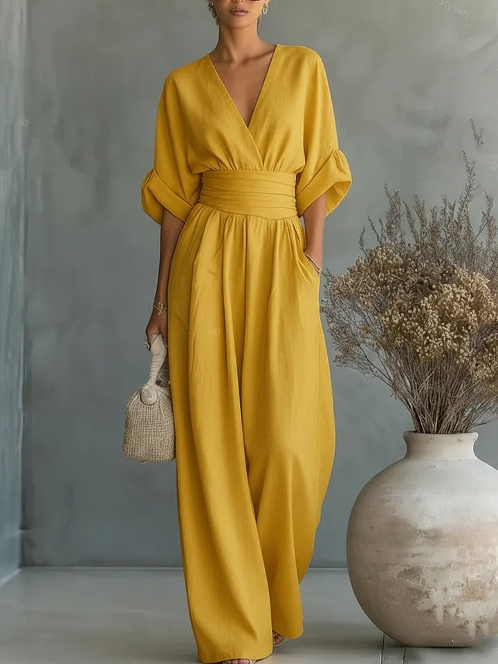 Women's Wrap Maxi Jumpsuit, Lily & Sam, image 3