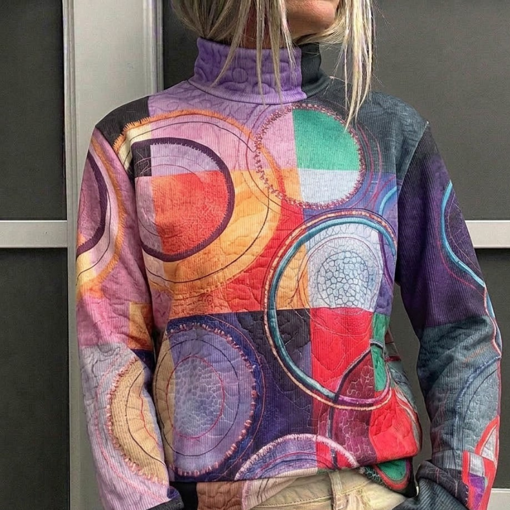 Vibrant Turtleneck Sweater, Lily & Sam, image 4