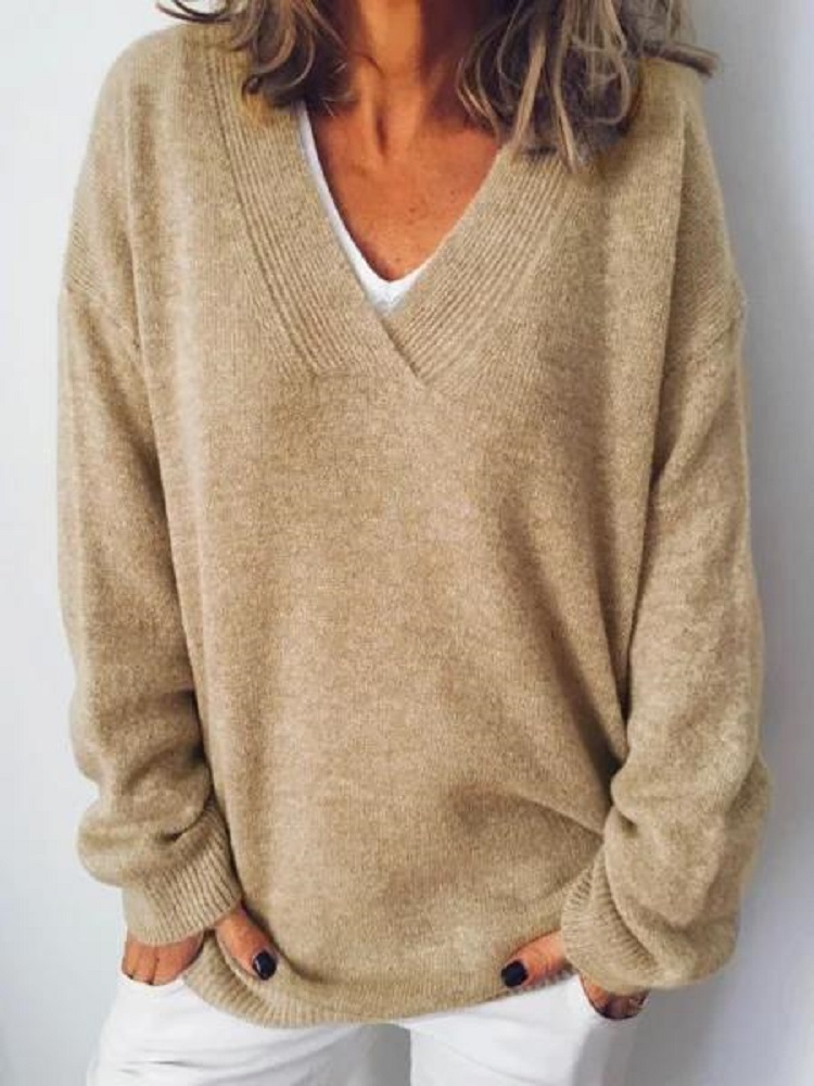 V Neck Cashmere Pullover, Lily & Sam, image 6