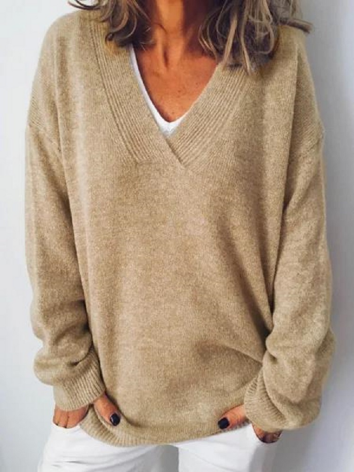V Neck Cashmere Pullover, Lily & Sam, image 6