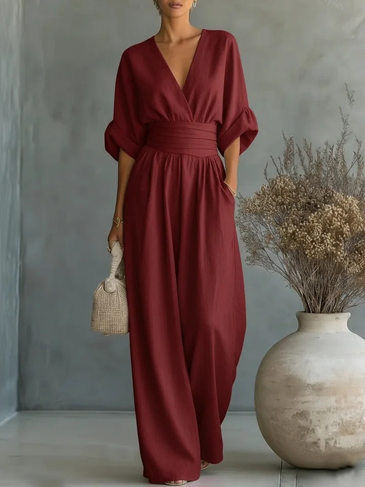 Women's Wrap Maxi Jumpsuit, Lily & Sam, image 4