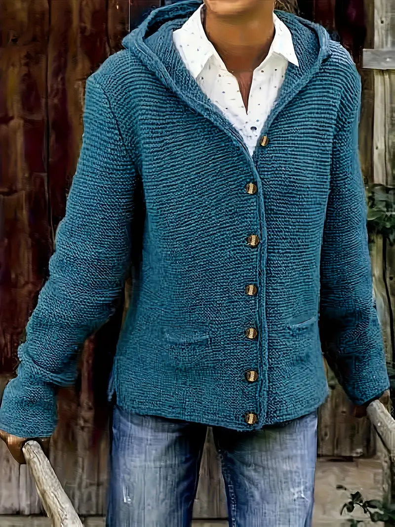 Long Sleeves Cardigan Hoodie, Lily & Sam, image 1