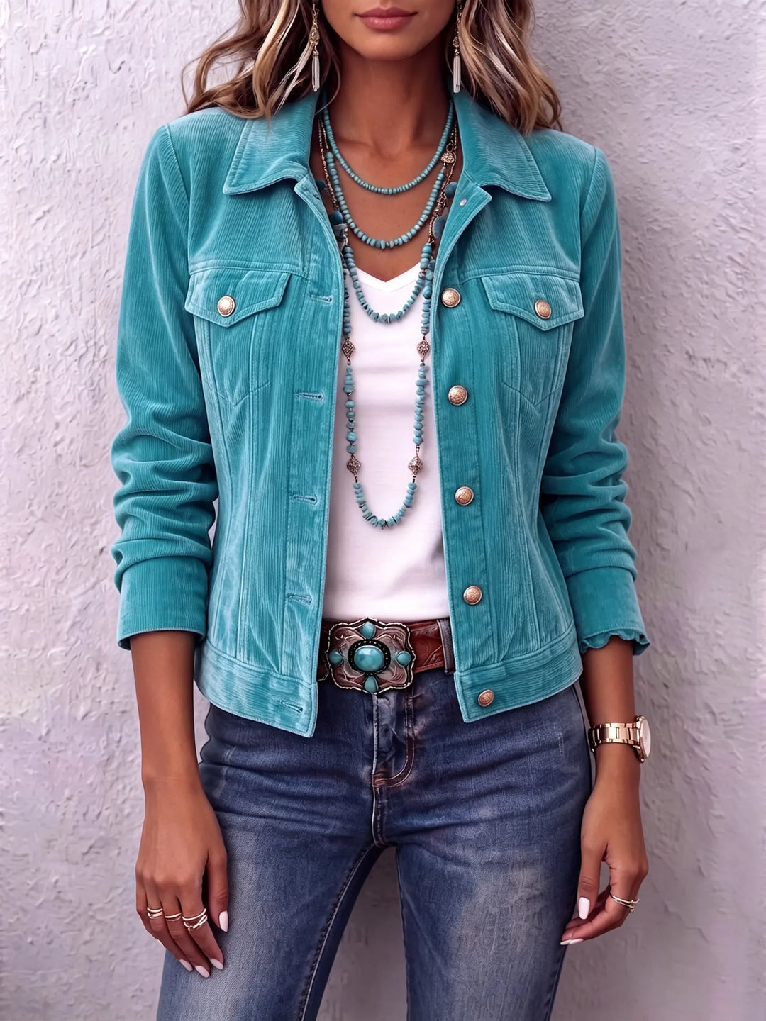 Vintage Wash Button Jacket, Lily & Sam, image 7