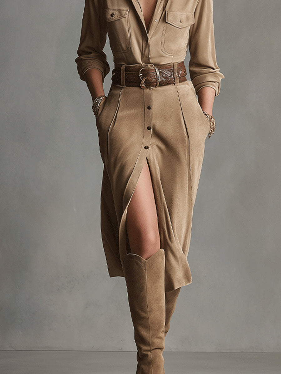 Suede Dress, Lily & Sam, image 3