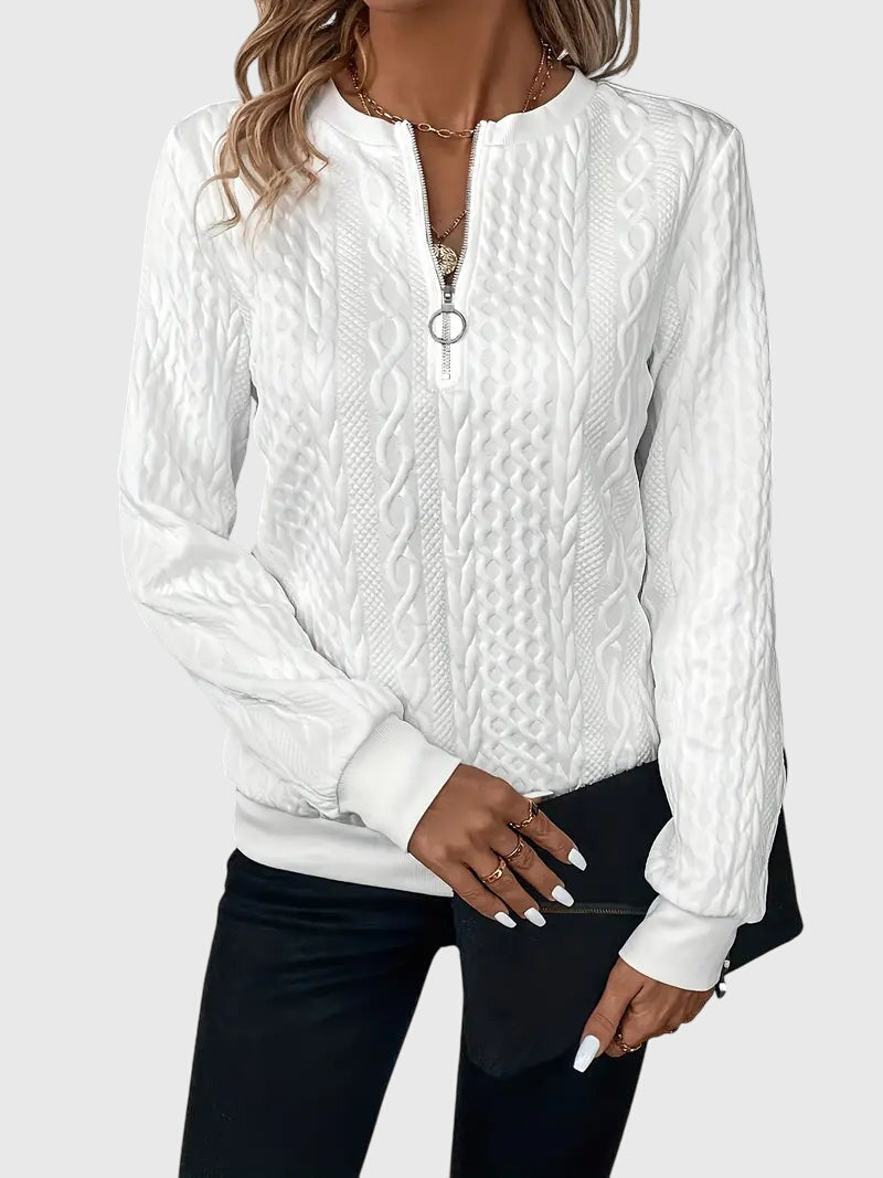 Sweater with Zipper, Lily & Sam, image 4