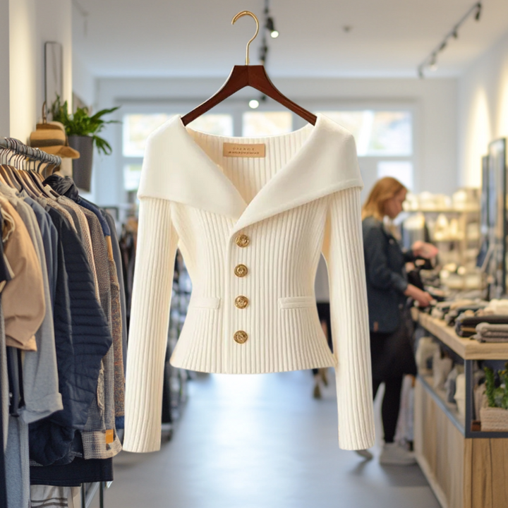 Bold Buttoned Sweater Jacket, Lily & Sam, image 3