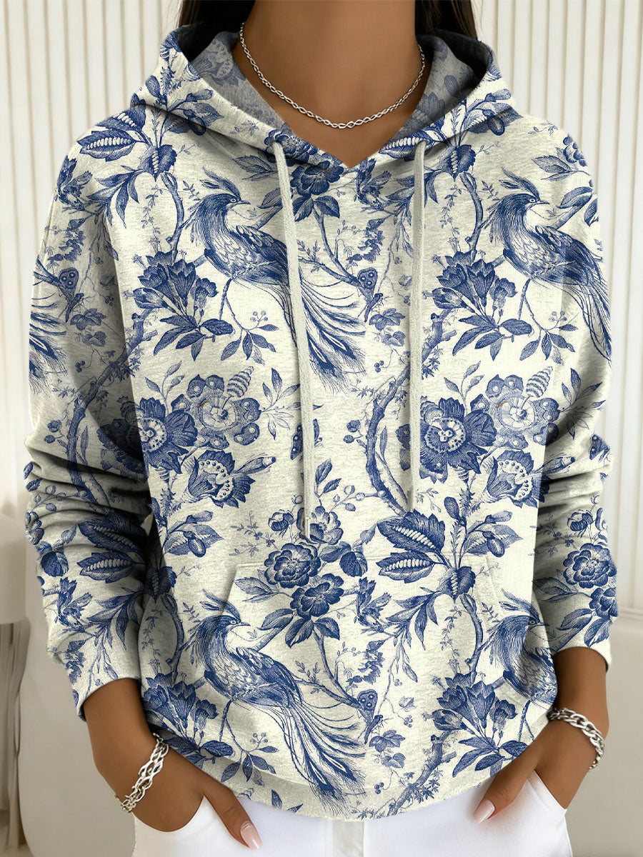 Bluebird Botanical Hoodie, Lily & Sam, image 1