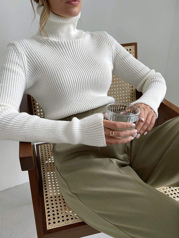 Ribbed Turtleneck Sweater, Lily & Sam, image 19